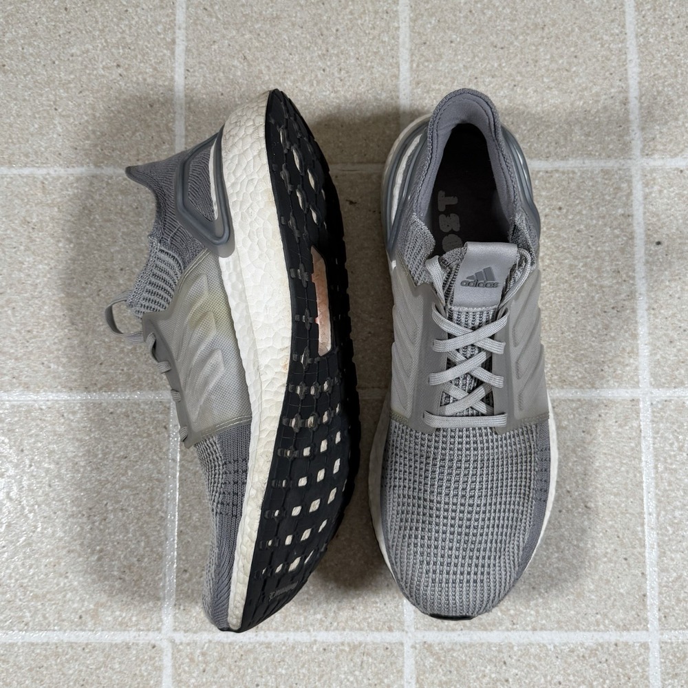 Adidas UltraBoost 19 Shoes Men's Size 11 Triple Grey Athletic Running G54010 - Picture 4 of 8
